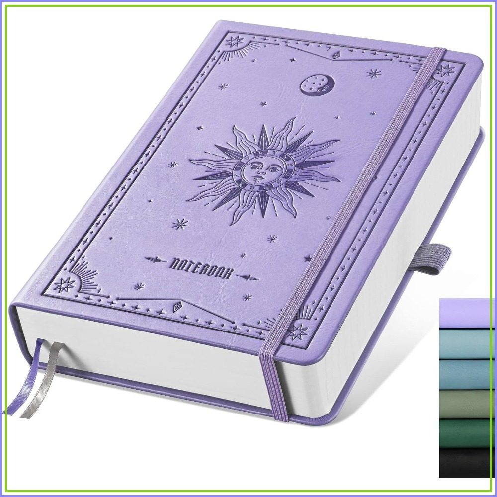 Journal Leather Hardcover - Caderno A5 com Capa Dura -