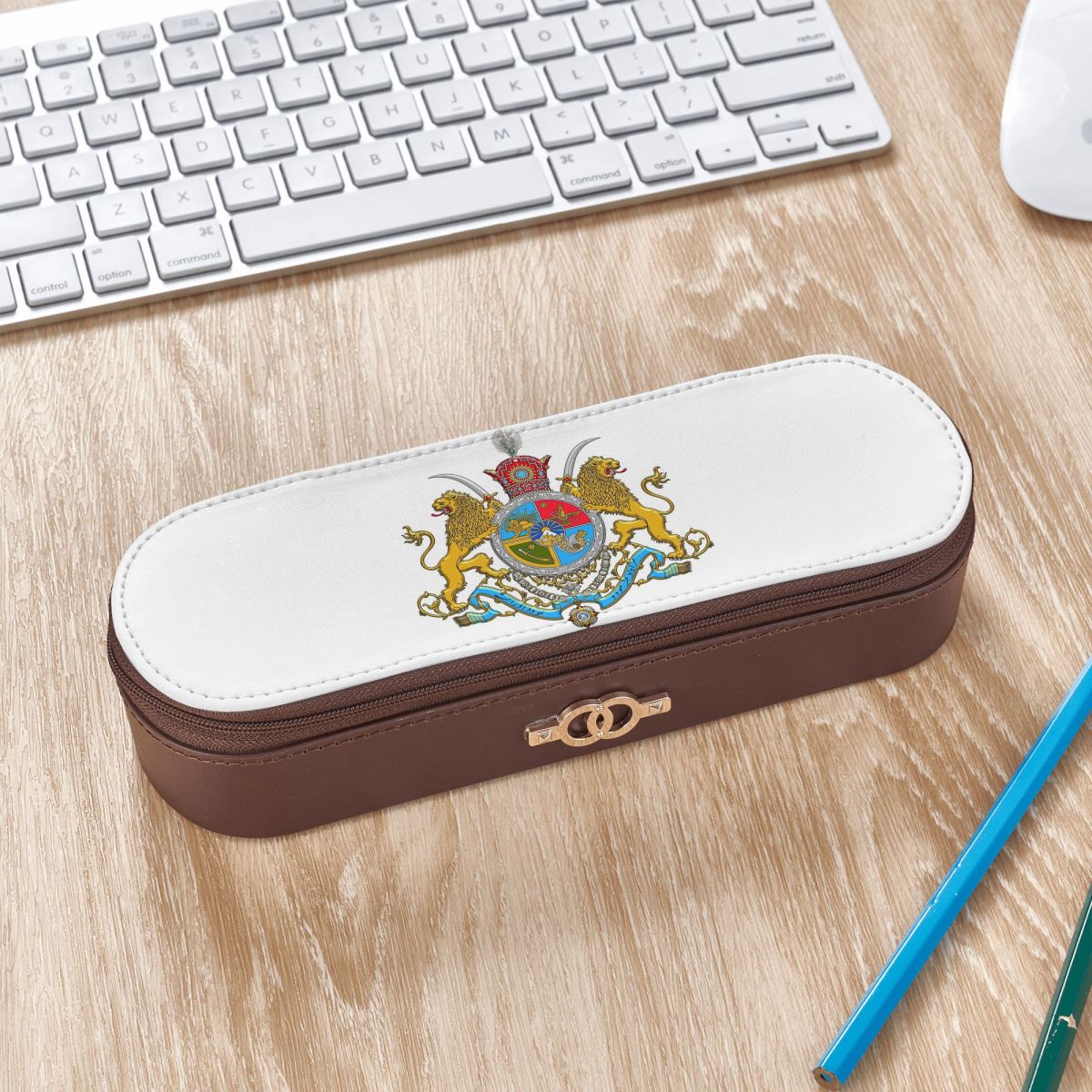 Lion Stationery & Office Supply(Kunshan)Co.Ltd - Estojo de Couro com Emblema da