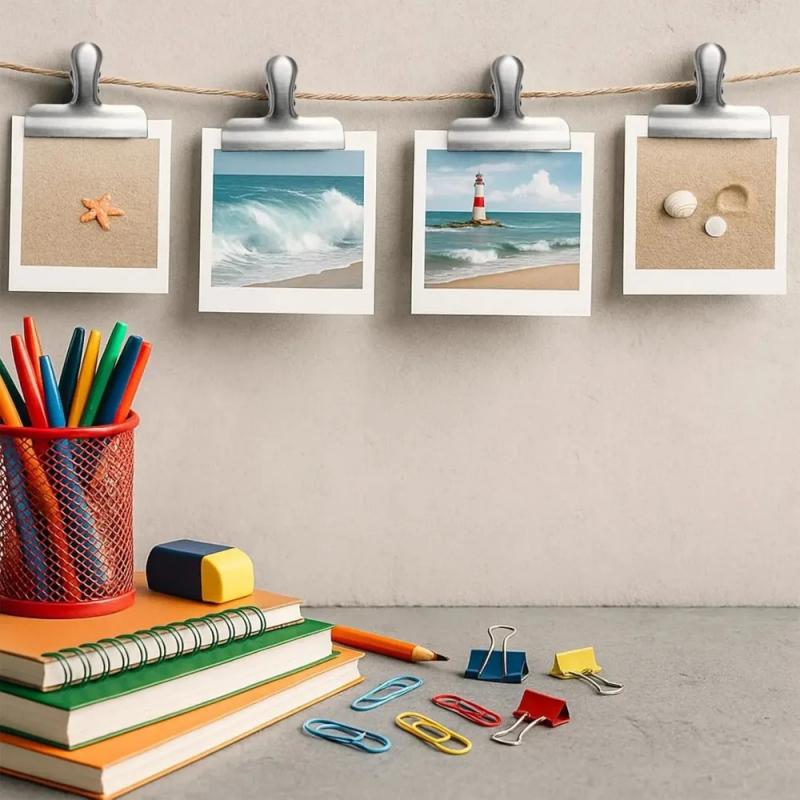 Office Stationery And Supply - 1PC Clipe de Metal Vintage Multifuncional