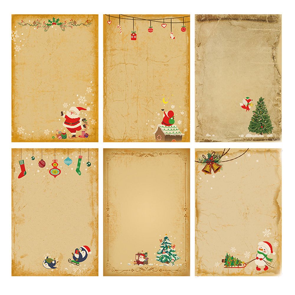 Letter Envelope Kraft - Diy vintage papai noel presente convite