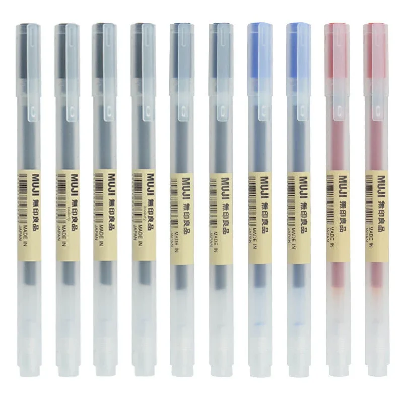 Stationery Supply Business - 10-30 Pçs/set 0.38/0.5mm Caneta Gel Preto/Azul