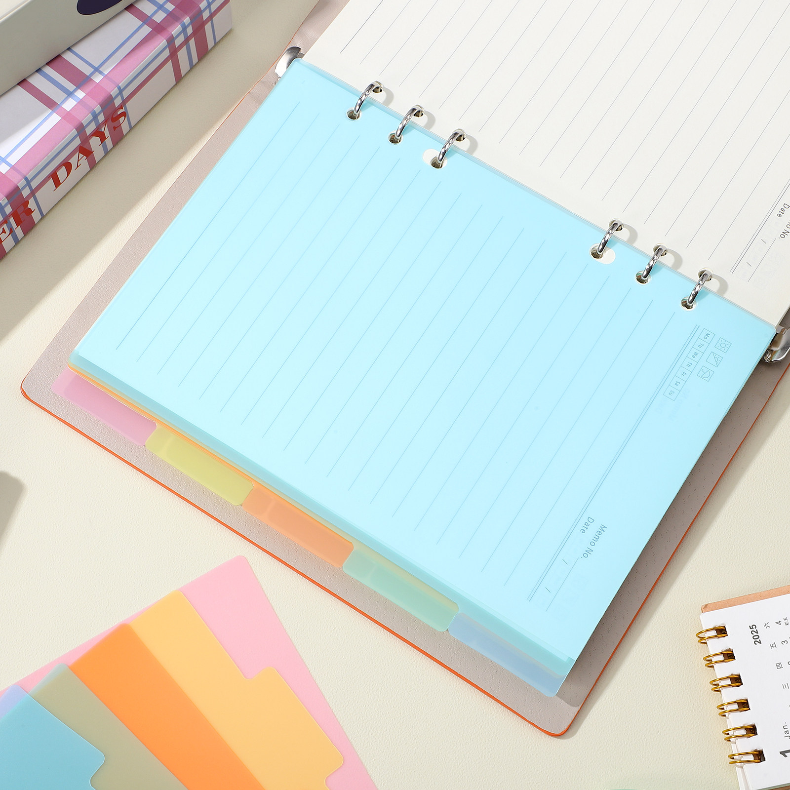 Index Tab Divider - 10 Divisórias Plásticas Flexíveis e Lisas