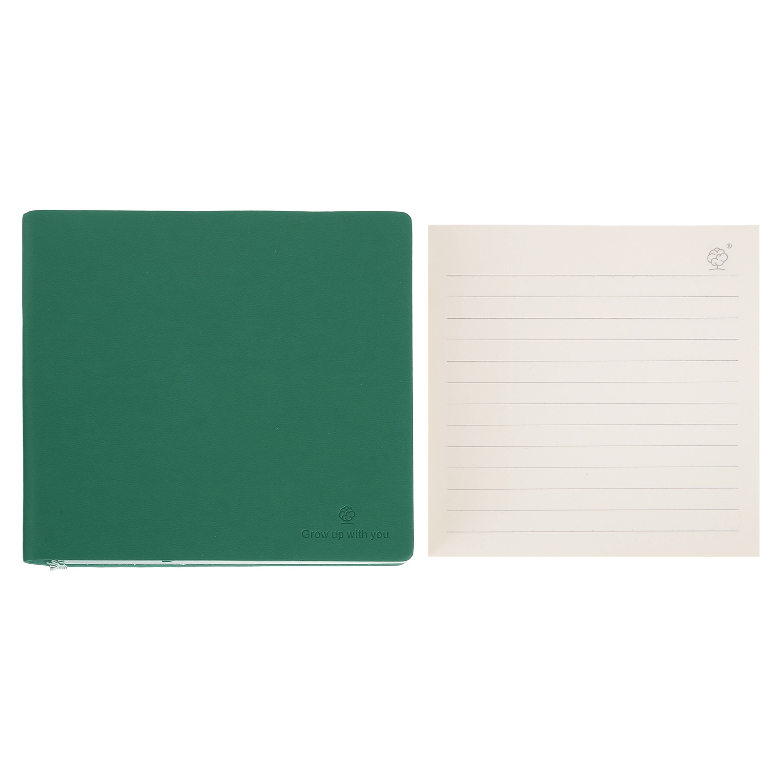 Journal Leather Hardcover - Caderno de Capa Dura Quadrado 6