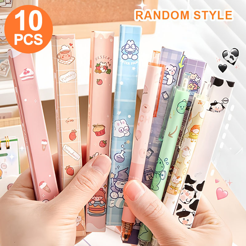 Stationery Supply Business - 10 Canetas Gel em Caixa Surpresa,