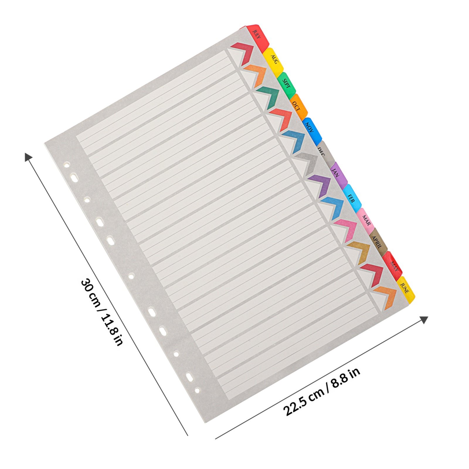 12 Divisórias para Fichário co - Index Tab Divider avaliação e preço