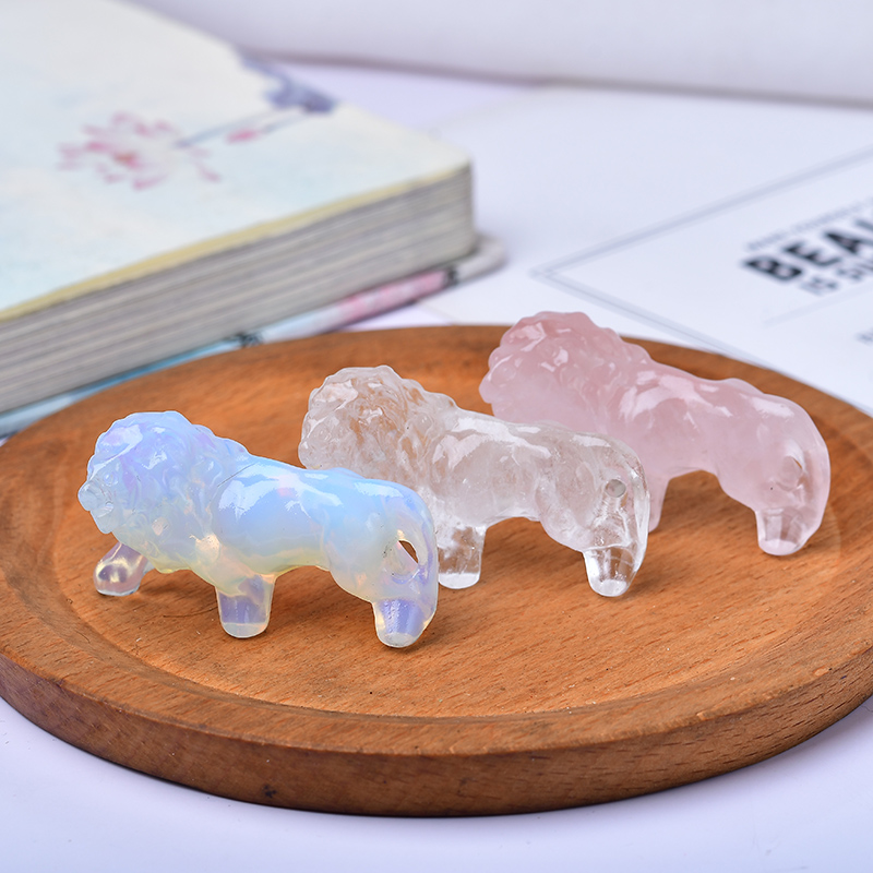 Natural Obsidian Lion Crystal  - Lion Stationery & Office Supply(Kunshan)Co.Ltd avaliação e preço