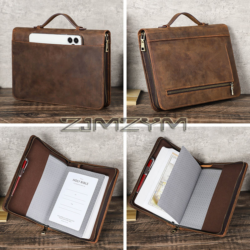 Capa de Caderno de Couro Retrô - Stationery Supply Business avaliação e preço