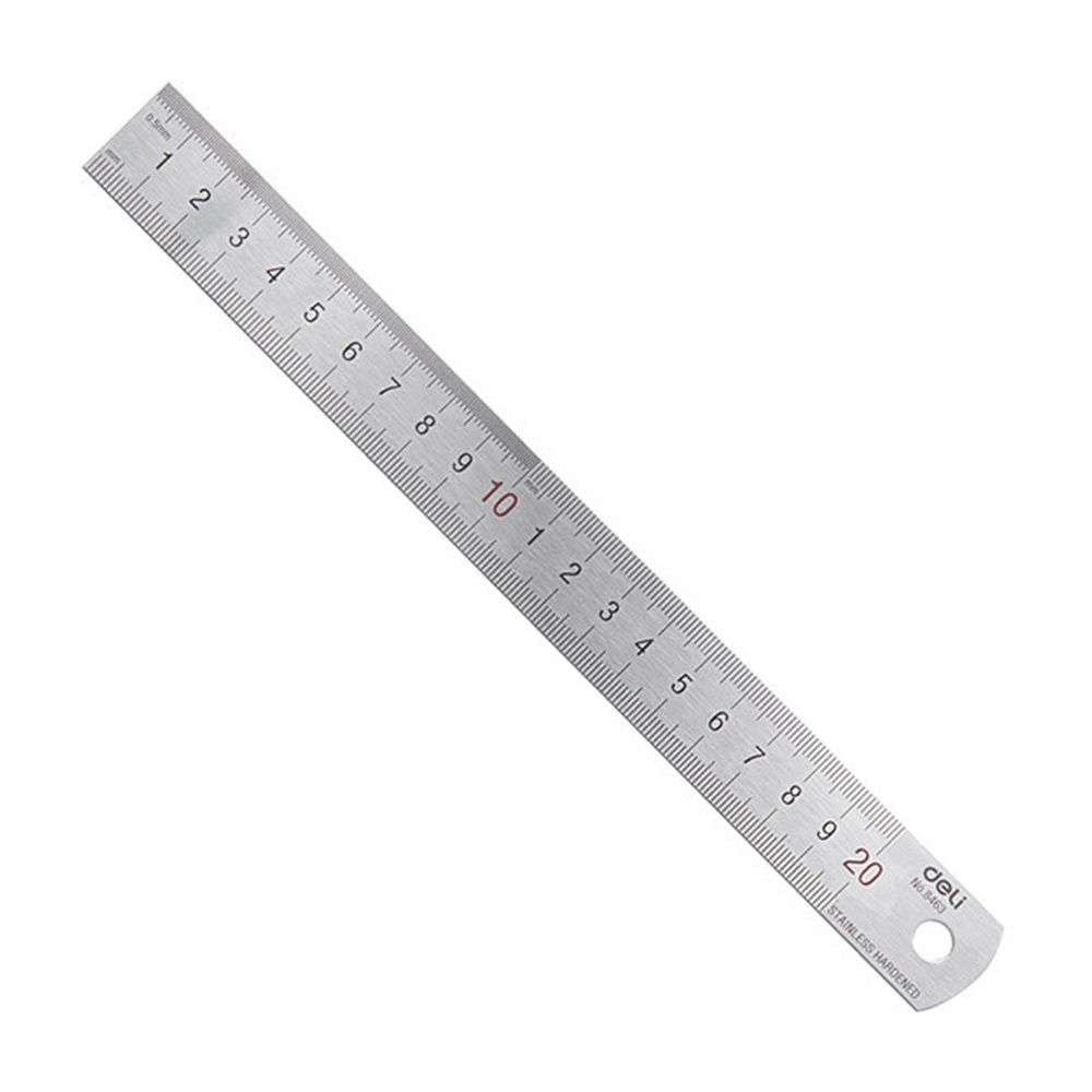 Deli 20cm régua reta de metal  - Stationery And Office Supply Stores avaliação e preço