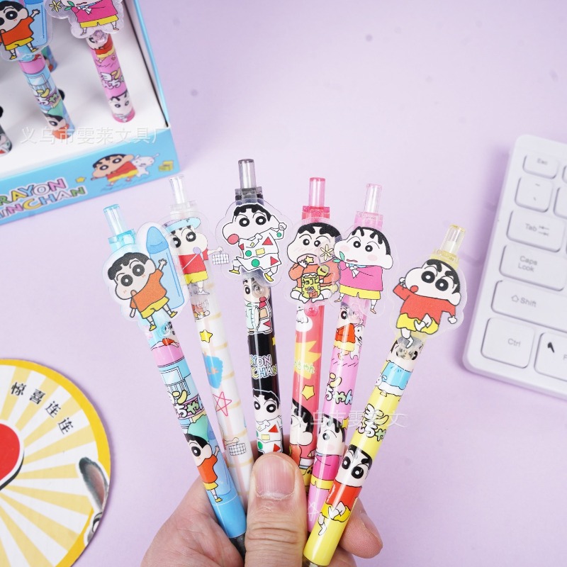 Caneta Gel Cartoon Crayon Shin - Stationery Office avaliação e preço