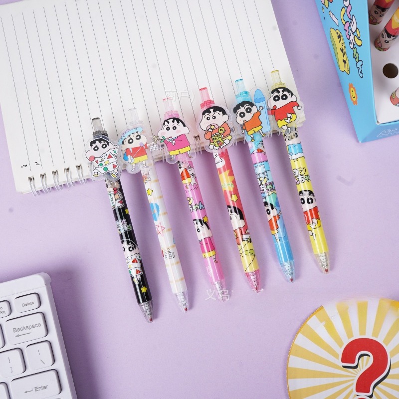 Caneta Gel Cartoon Crayon Shin - Stationery Office avaliação e preço