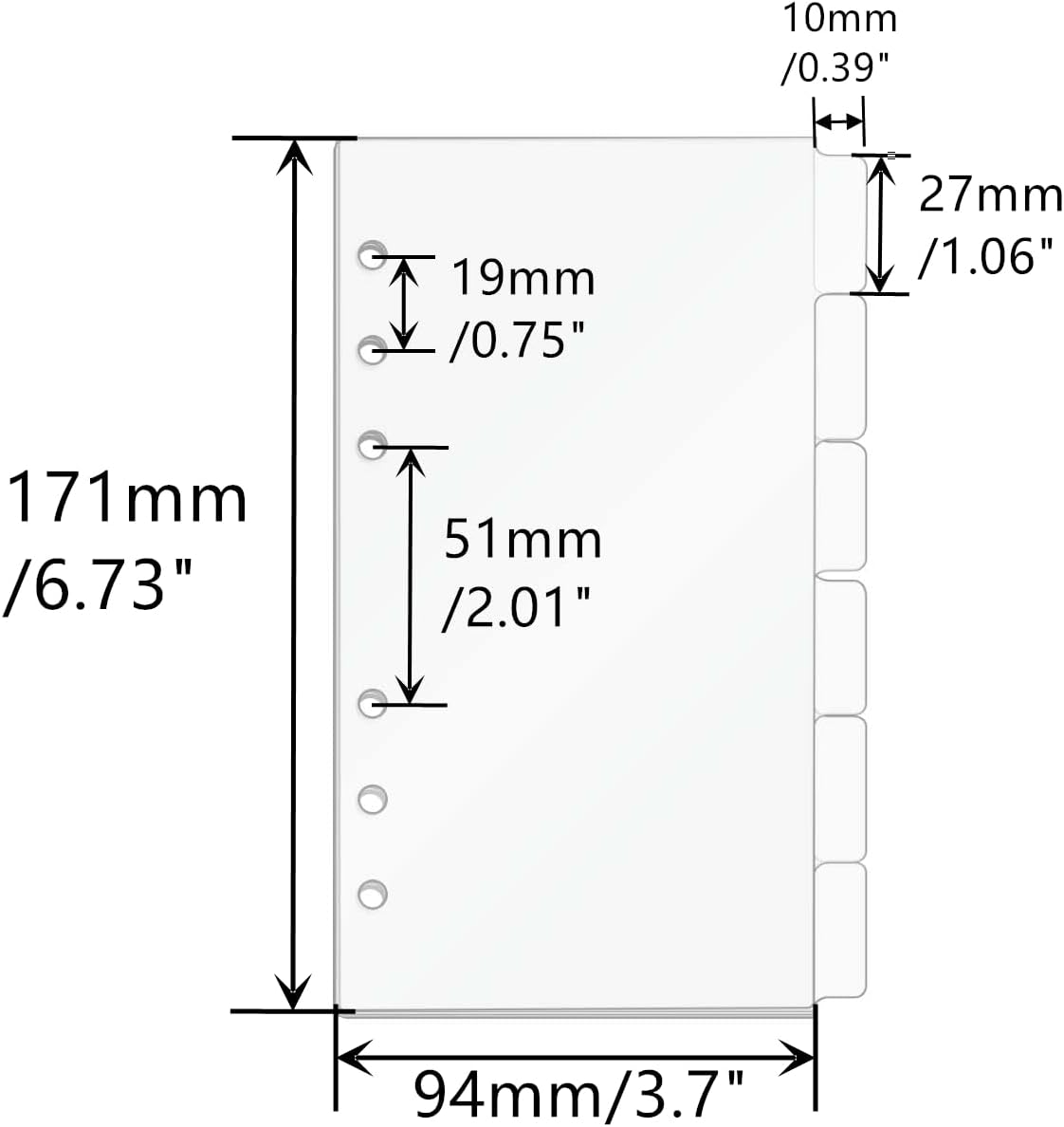 Divisórias para Fichário A5/A6 - Index Tab Divider avaliação e preço