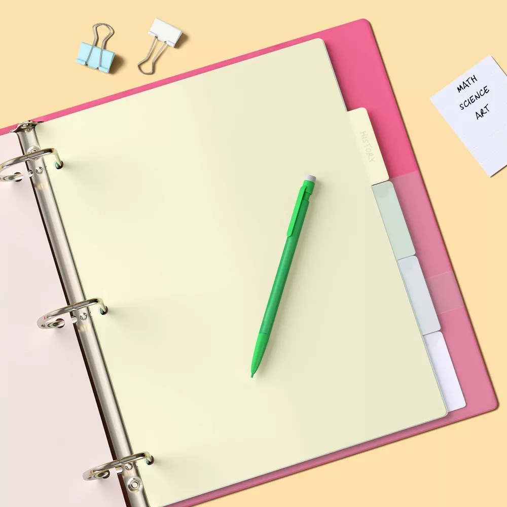 Novo 2026: Kit com 5 Divisória - Index Tab Divider avaliação e preço